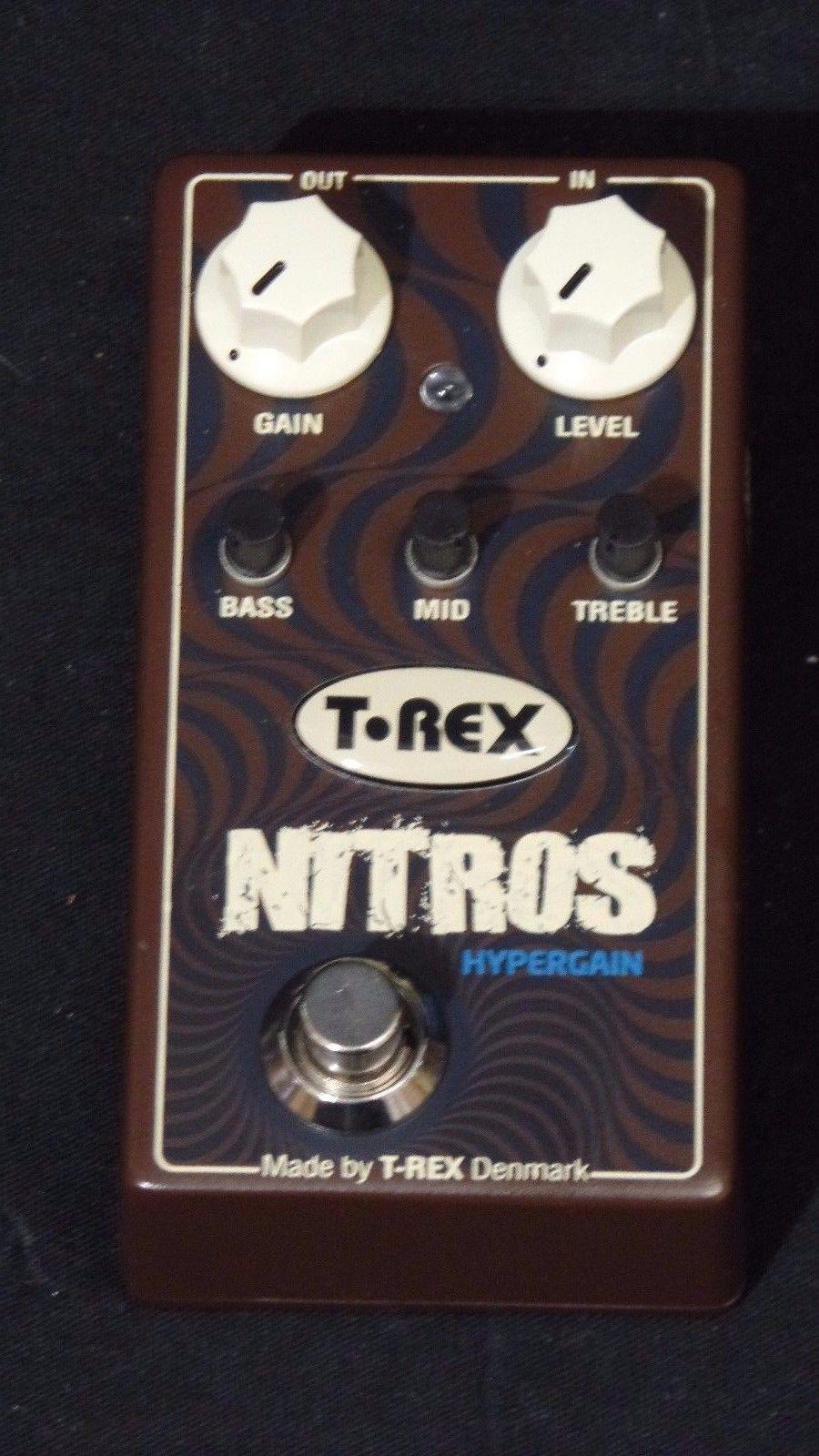 T-Rex Nitros Hypergain Distortion Electric Guitar Effects FX Pedal TRex #2