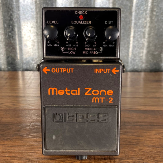 Boss MT-2 Metal Zone Distortion Guitar Effect Pedal Used