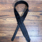 Levy's MG317MP-BLK-BLK 2.5" Padded Garment Leather Guitar Bass Strap Black