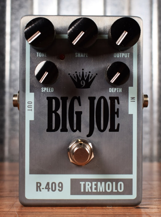 Big Joe Stomp Box Company Analog Tremolo R-409 Raw Series Guitar Effects Pedal Used