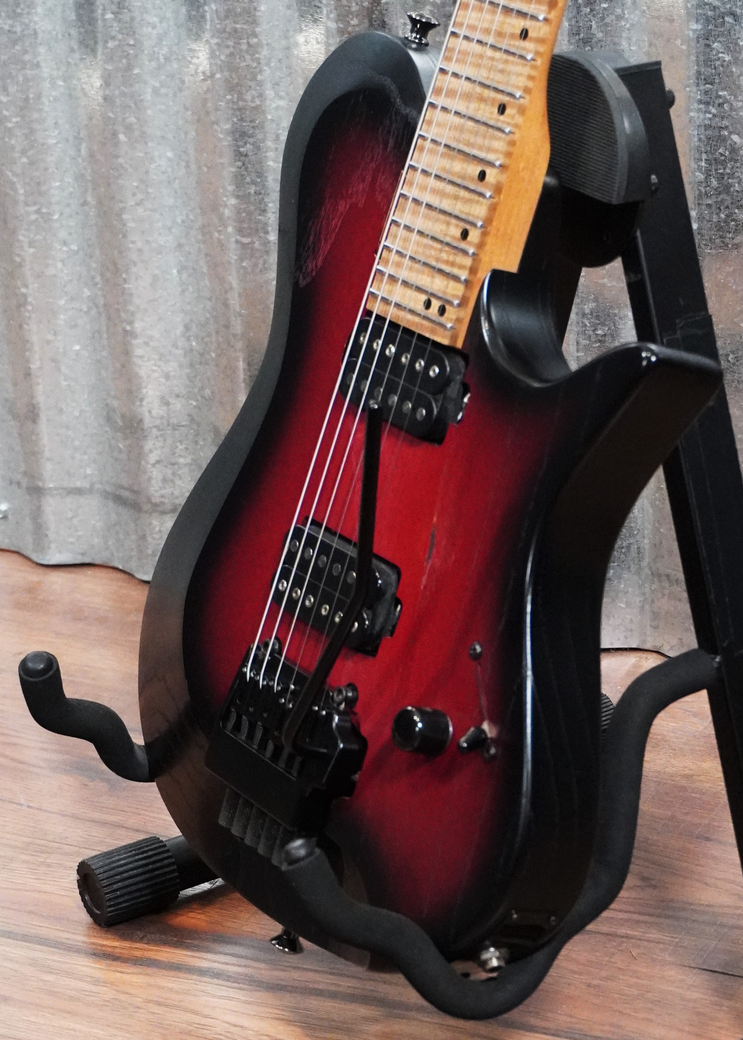 Kiesel Guitars Z6X Zeus Blood Red Blackburst Headless Guitar & Bag #71