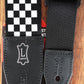 Levy's MPRH-28 Right Height 2" Polyester Guitar Bass Strap with Black & White Checkered Motif