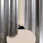 Ortega Guitars Deep Traveler D-Walker-WH White Short Scale Acoustic Electric Bass & Bag #1308