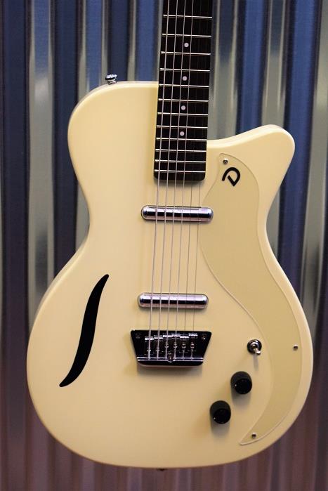 Danelectro 56 Vintage Baritone Semi Hollow Electric Guitar White