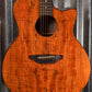 Luna Gypsy Exotic Spalt Natural Gloss Acoustic Guitar #1870 Used