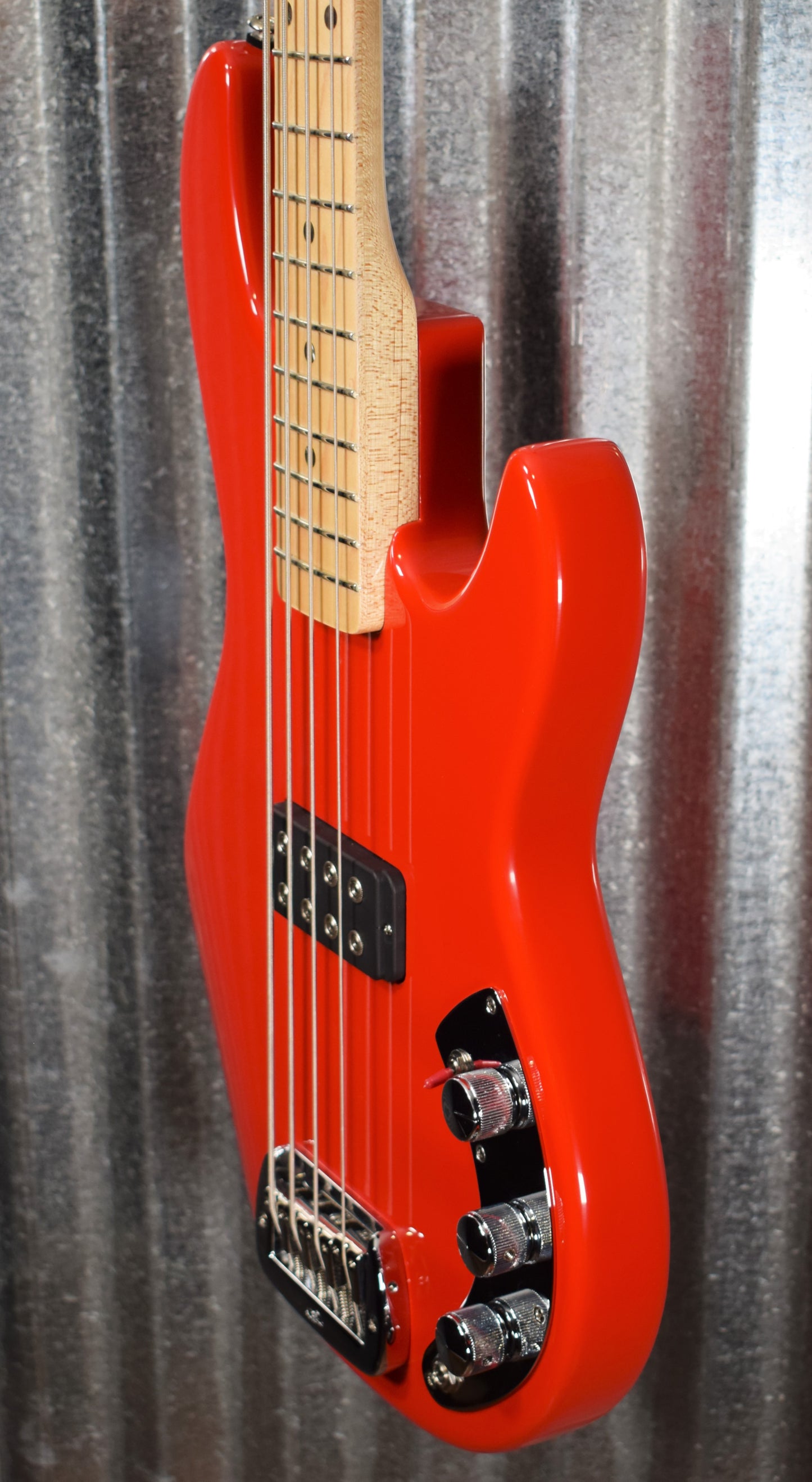 G&L USA CLF Research L-1000 4 String Bass Rally Red & Case 2019 #5174
