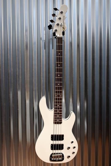 G&L Tribute M-2000 GTB 4 String Carved Top Gloss White Bass M2000 #7571