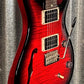 PRS Paul Reed Smith CE 24 Semi Hollow Scarlet Smokewrap Burst Guitar & Bag Demo #4701