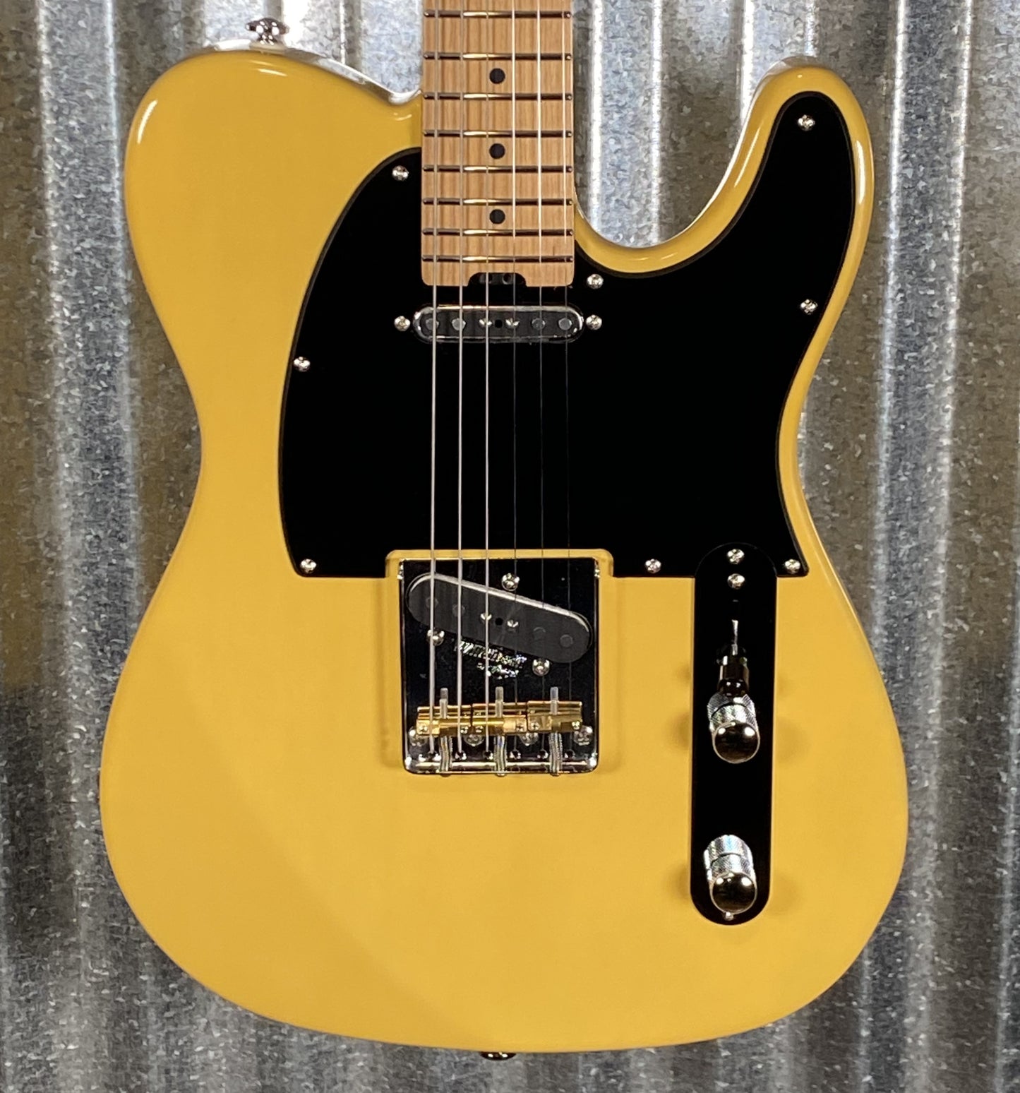 Musi Virgo Classic Telecaster Empire Yellow Guitar #0497 Used