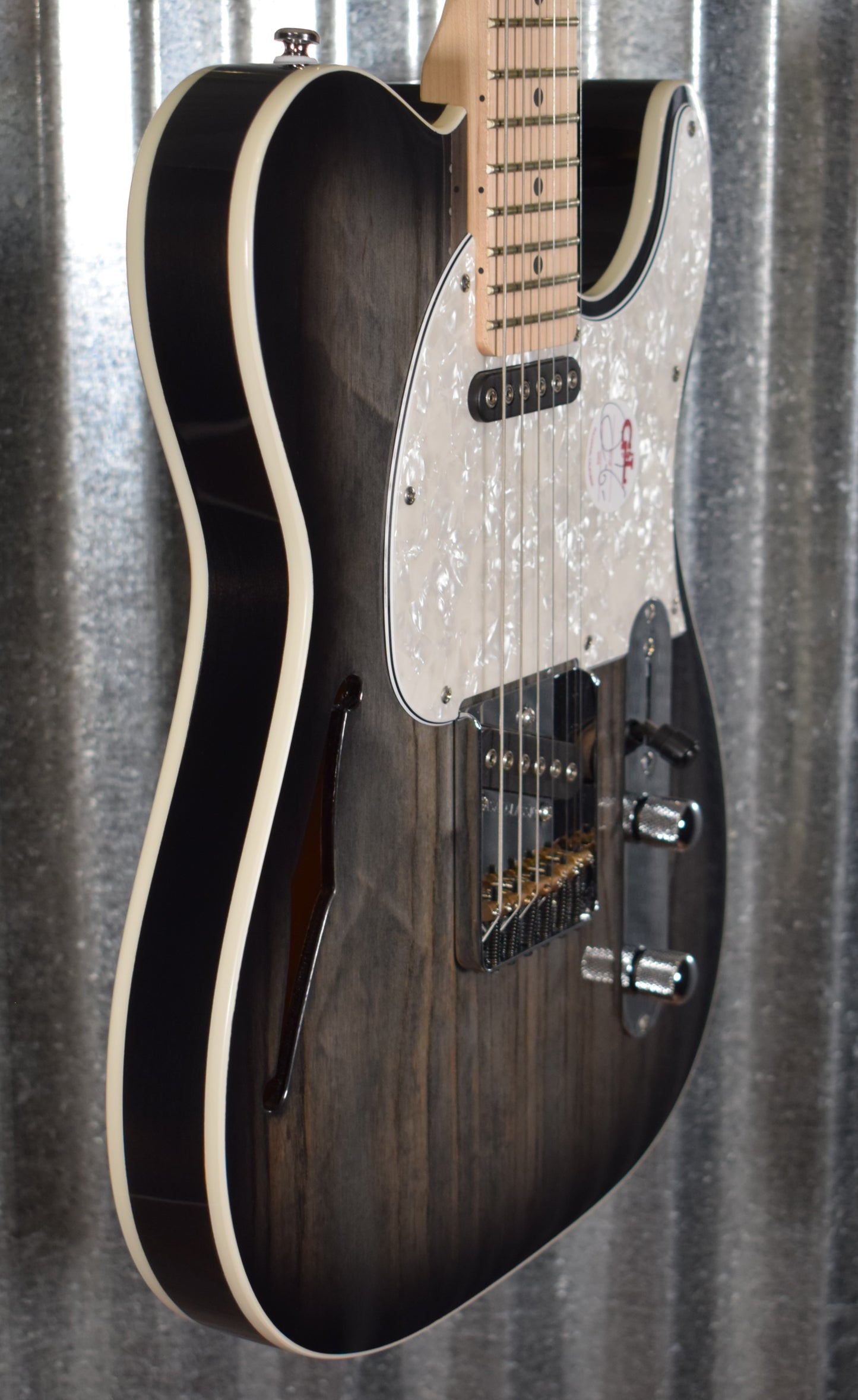 G&L Tribute Limited Edition ASAT Classic Semi Hollow Double Bound Charcoal Guitar #0540