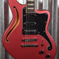 D'Angelico Premier Bedford SH Offset Semi Hollow Oxblood Guitar & Bag #0779