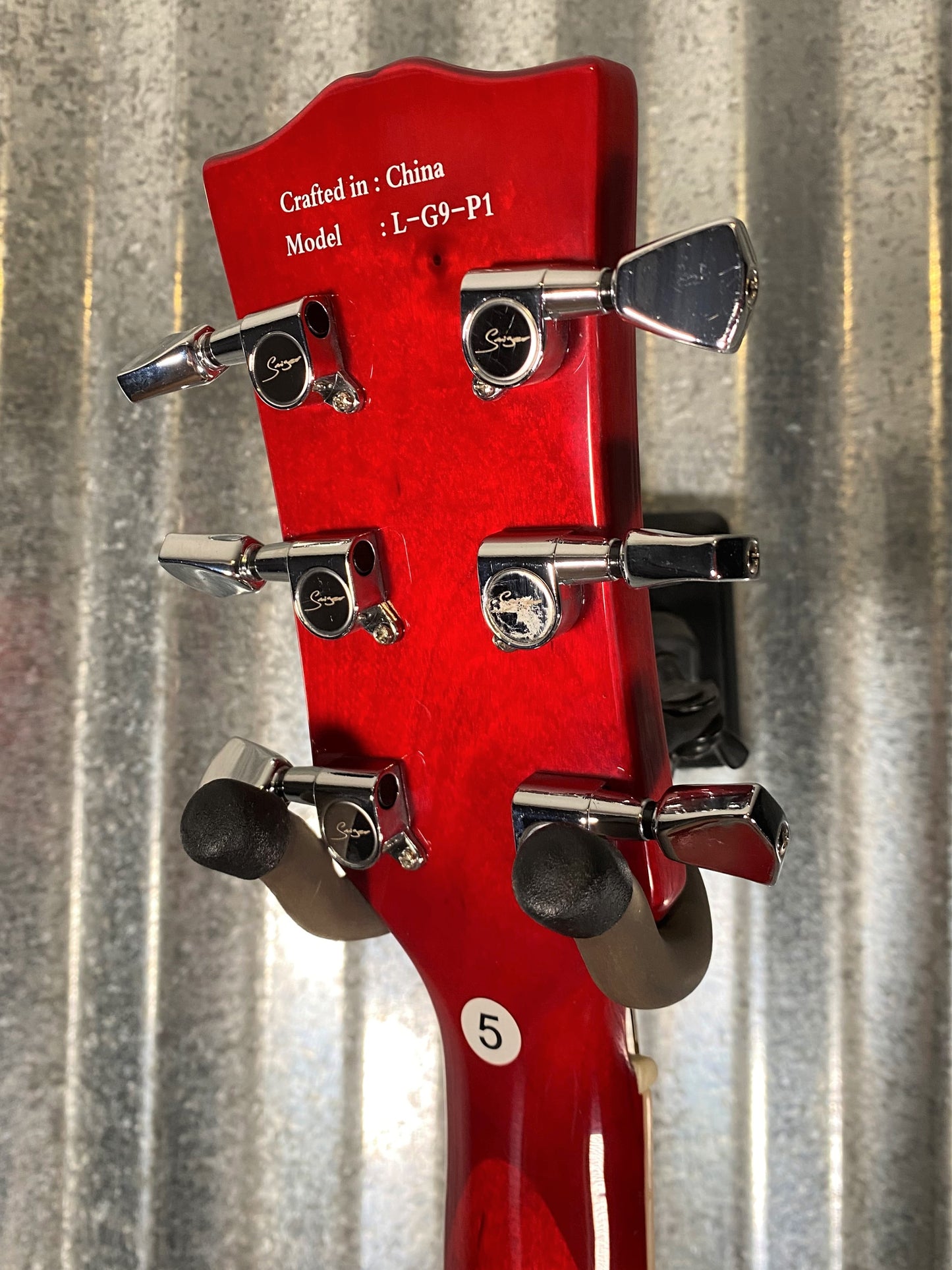 Smiger L-G9-P1 LP Electric Guitar Cherry Sunburst #0001