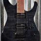 ESP LTD M-200FM See Thru Black Flame Top Guitar LM200FMSTBLK #0220 Demo