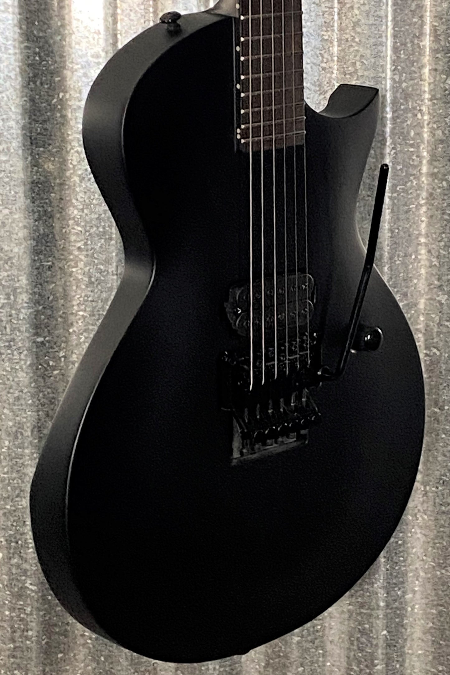 ESP LTD EC Black Metal Eclipse Seymour Duncan Black Satin Guitar LECBKMBLKS #0863 Used