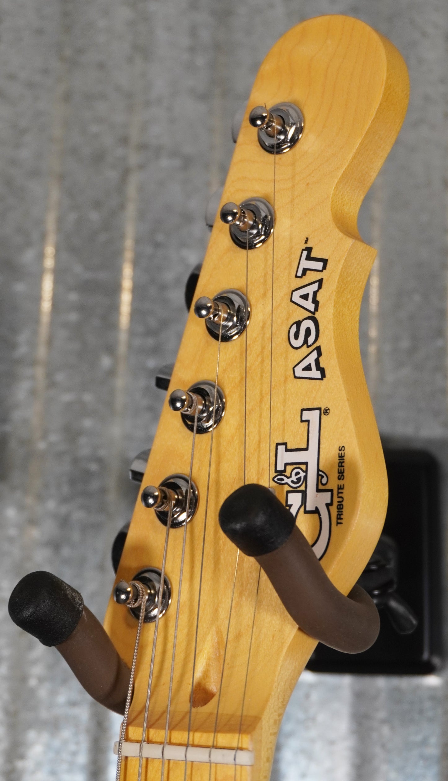 G&L Tribute ASAT Special Poplar Gloss Black Guitar Blem #7049