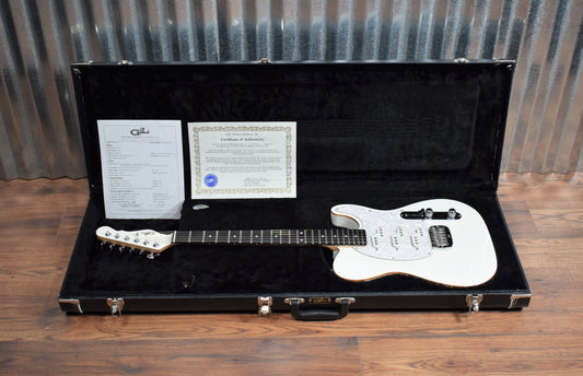 G&L Guitars USA Custom Shop ASAT Z3 White Guitar & Case 2014 #0499 Used