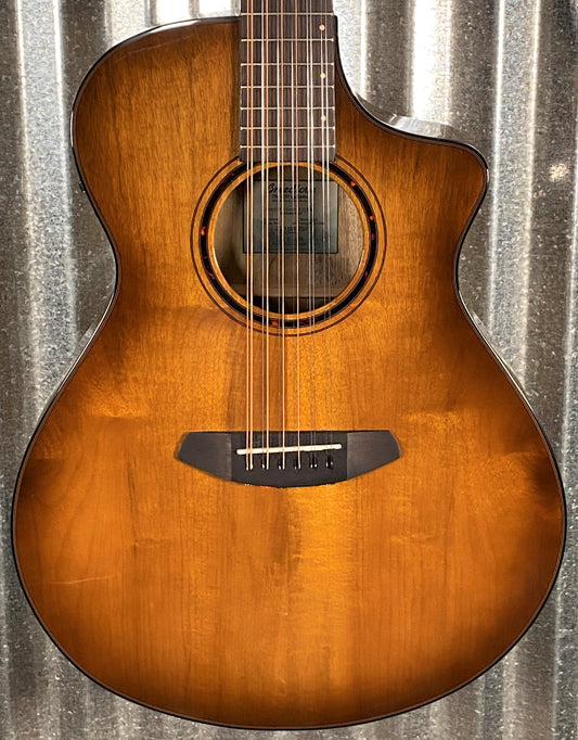 Breedlove Pursuit Exotic S Concert CE Amber 12 String Myrtlewood Acoustic Electric Guitar #5255