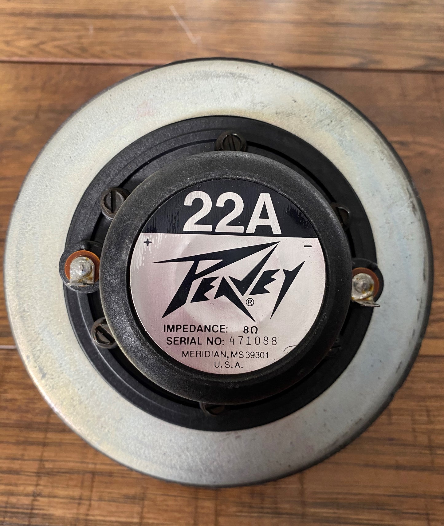 Peavey 22A Aluminum Diaphragm High Frequency PA Horn Compression Driver 8 Ohm Used #2