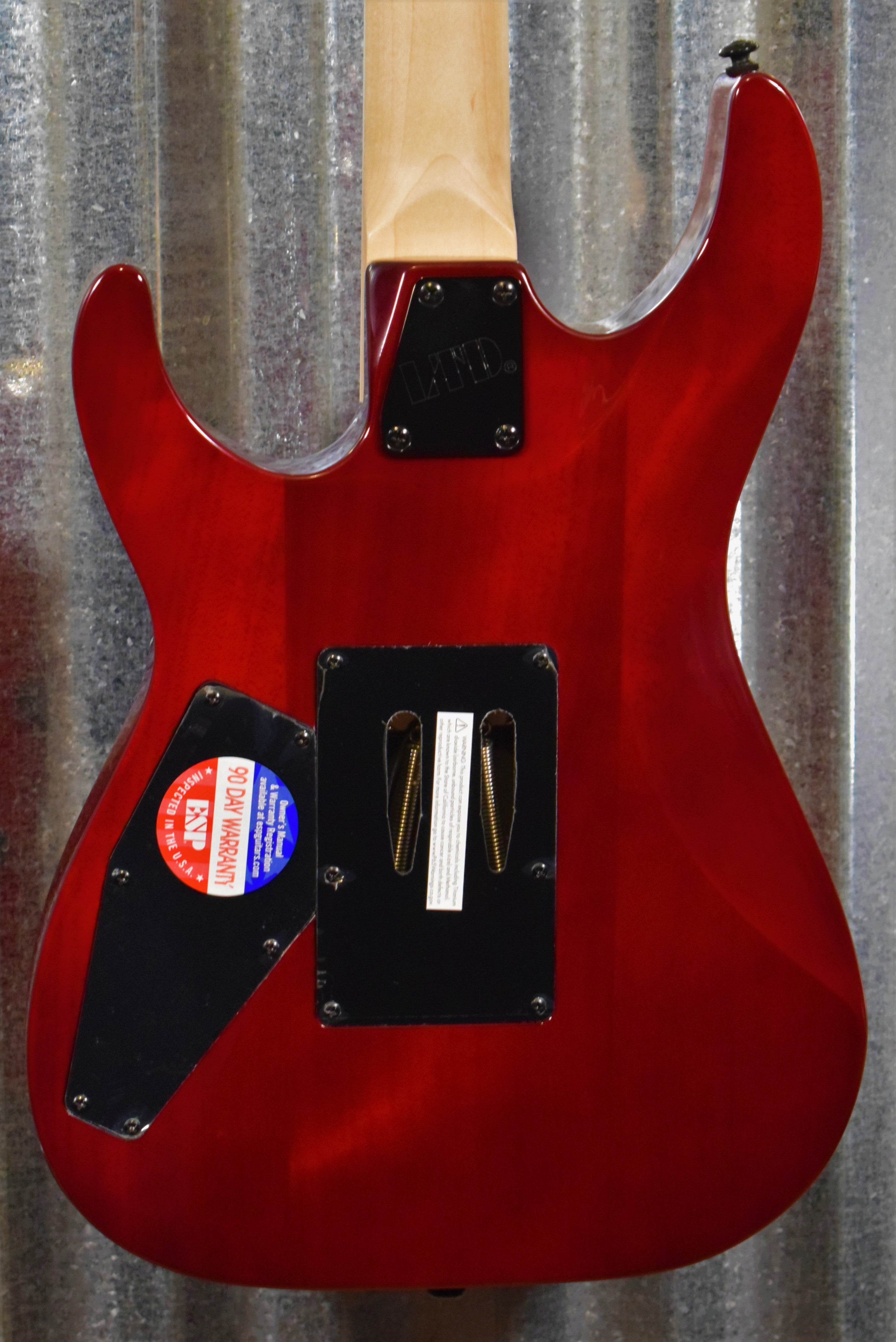 ESP LTD M-200FM See Thru Red Flame Top Guitar LM200FMSTR