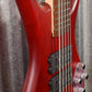 Warwick Rockbass Corvette $$ Double Buck Burgundy 5 String Bass & Bag #0818