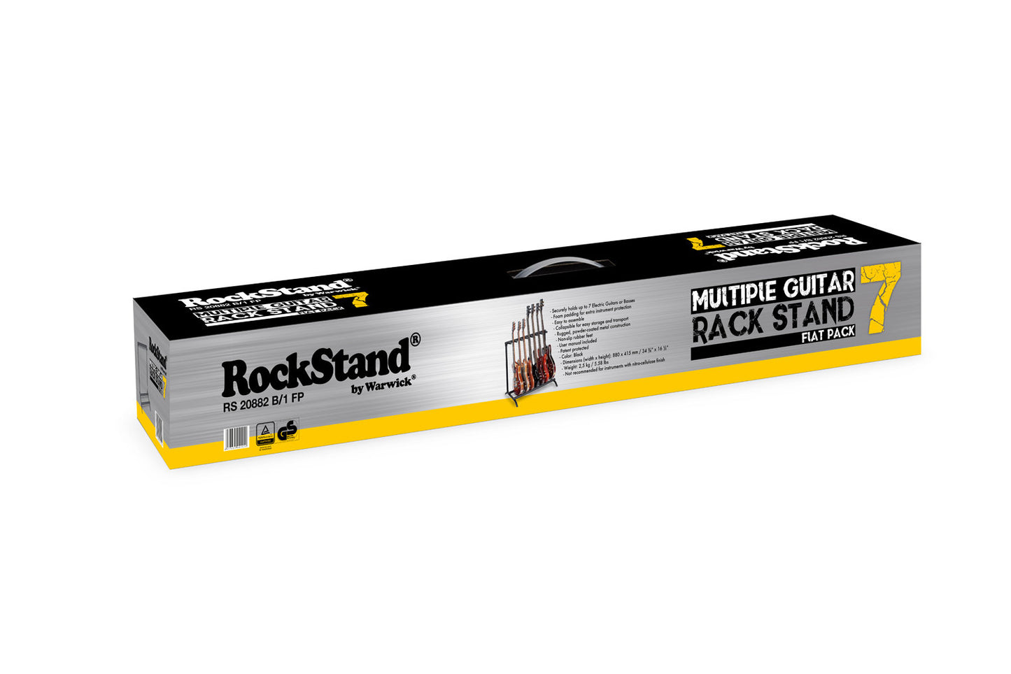 Warwick Rockstand Multiple 7 Folding Guitar Bass Stand RS 20882 B/1 FP