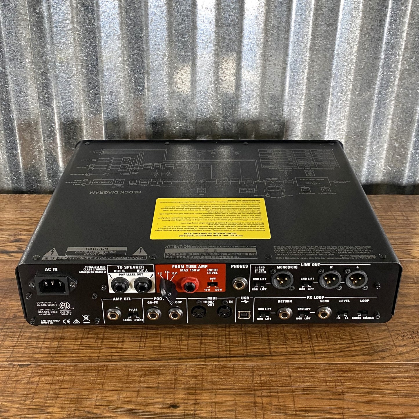 Boss Waza Tube Amp Expander Attenuator IR Interface 100 Watt Guitar Power Amplifier Used