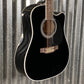 Takamine EF381SC12 Cutaway 12 String Acoustic Electric Guitar Black & Case Japan #0951