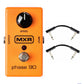 Dunlop MXR M101 Phase 90 Phaser Classic Orange Guitar Effect Pedal + 2 FREE Warwick Patch Cables
