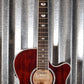 Takamine TSP158C See Thru Red Thinline Acoustic Electric Guitar & Case TSP158CSTR #0247 Used
