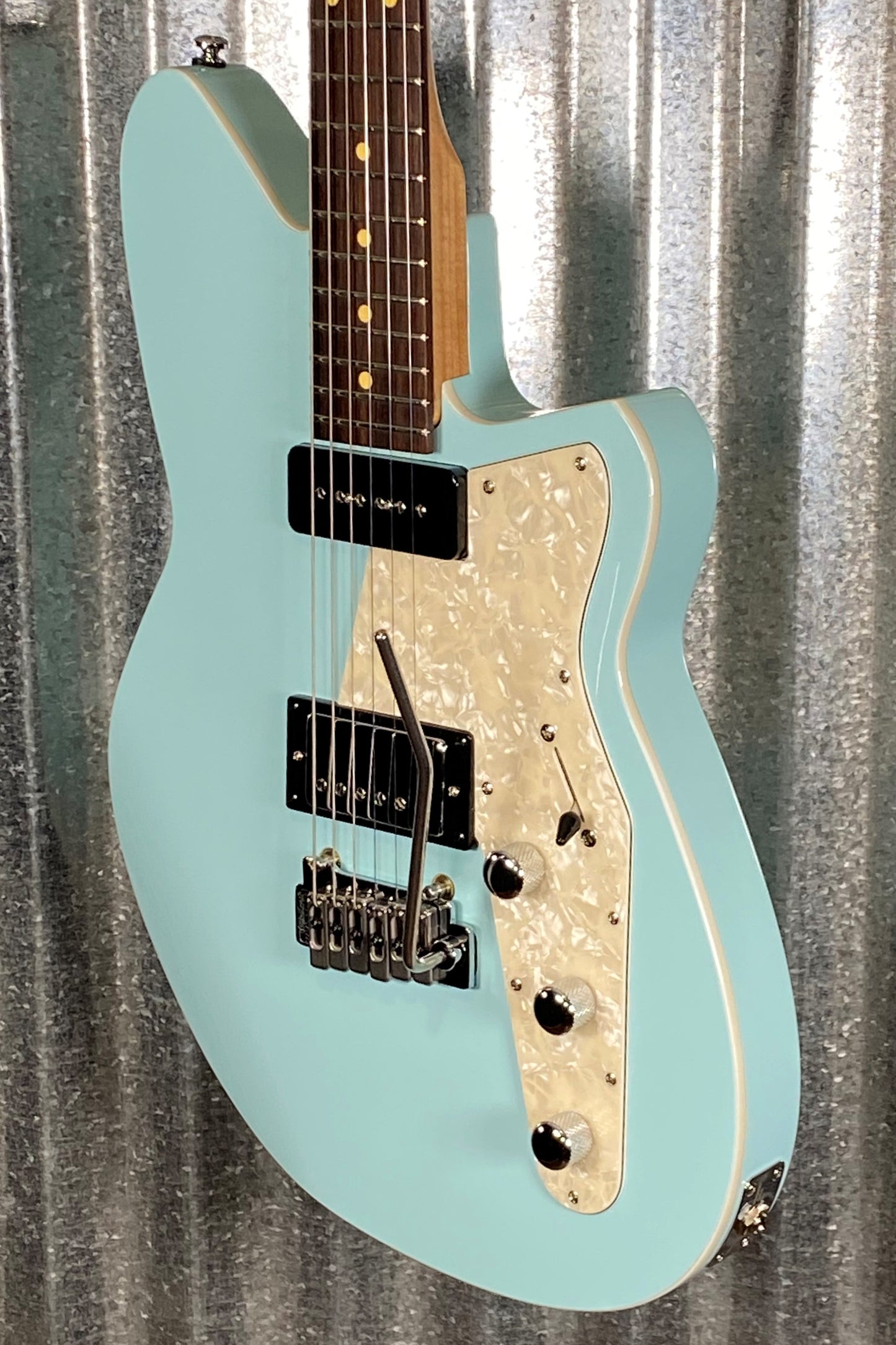 Reverend Double Agent W Chronic Blue Guitar #1566 B Stock