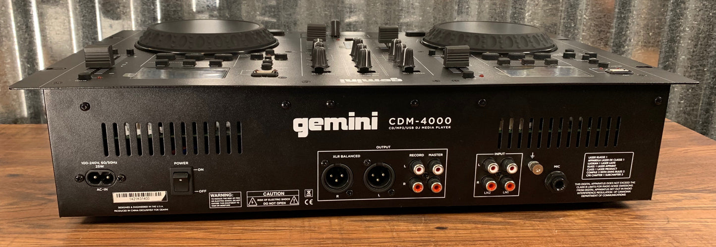 Gemini CDM 4000 CD MP3 USB Media Player Used