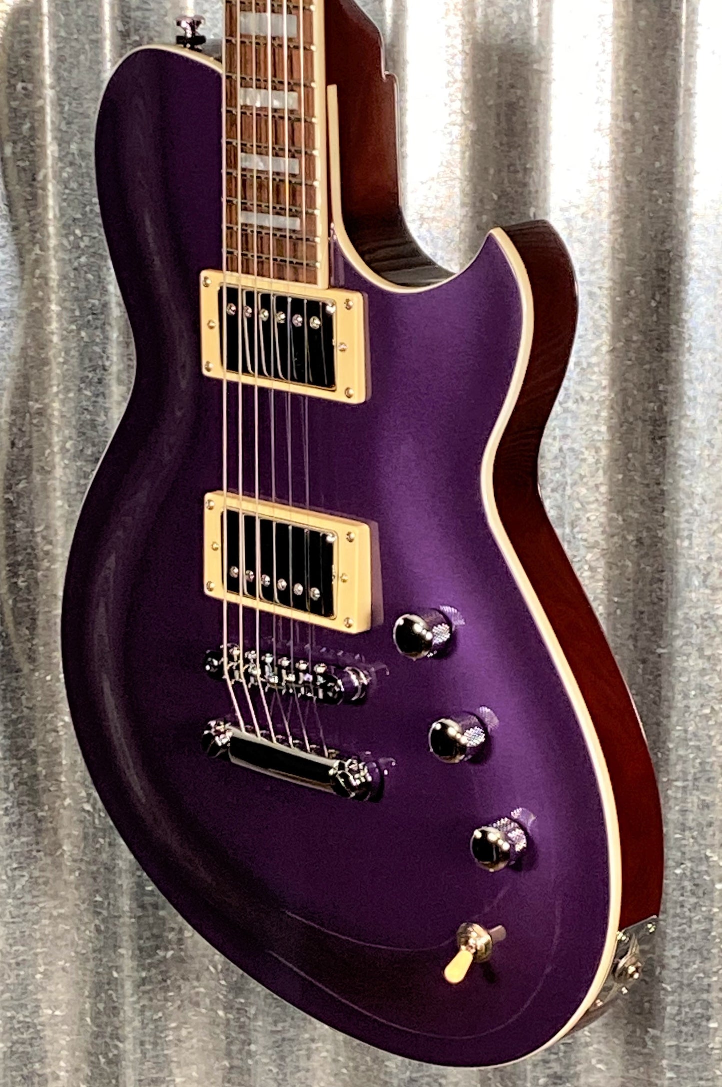 Reverend Guitars Roundhouse Italian Purple / Brown Back Guitar #7448