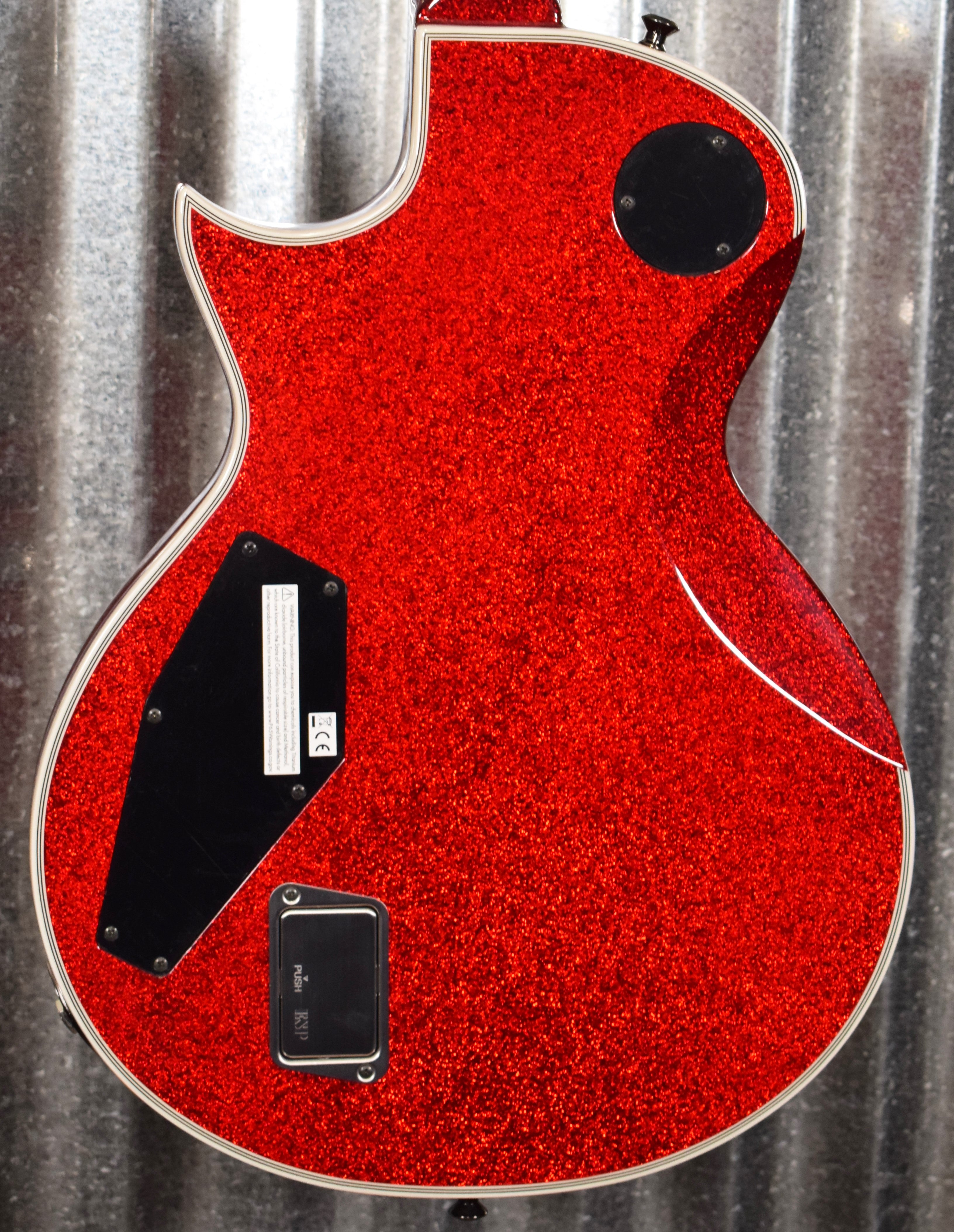 ESP E-II Eclipse DB Red Sparkle EMG Guitar & Case EIIECDBRSP