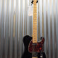 G&L USA ASAT Classic Jet Black Mape Neck Guitar & Case NOS 2016 Blem #6079