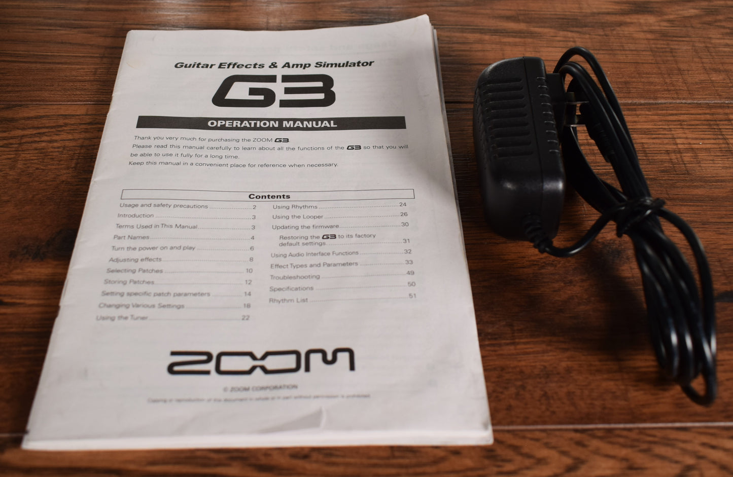Zoom G3 Guitar Effect & Amp Simulator Pedal Used