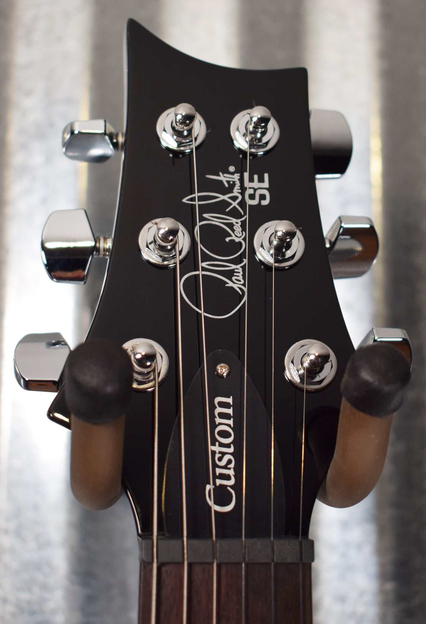 PRS Paul Reed Smith SE Custom 22 Semi-Hollow Gray Black Guitar & Bag #2725