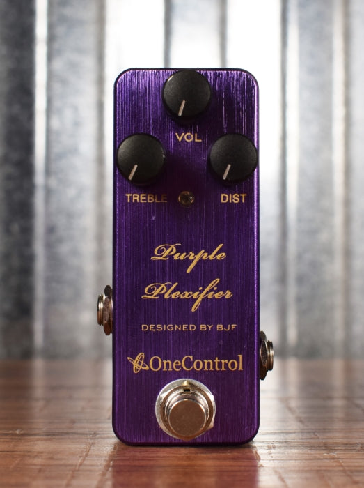 One Control BJF Purple Plexifier Distortion Guitar Effect Pedal Used