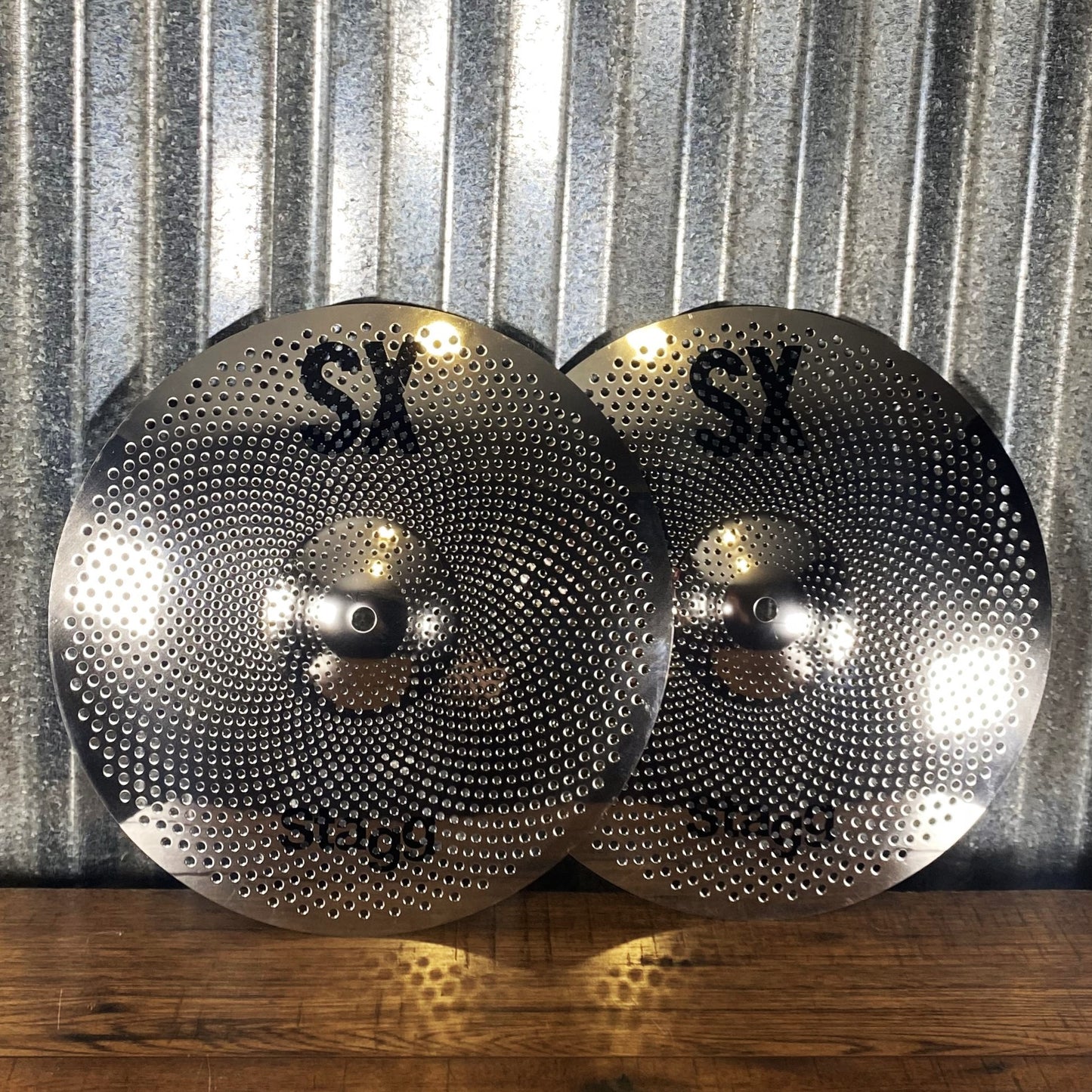 Stagg SXM Set Silent Practice Cymbal Set 16" Crash 18" Crash 20" Ride 14" Hi Hat & Bag