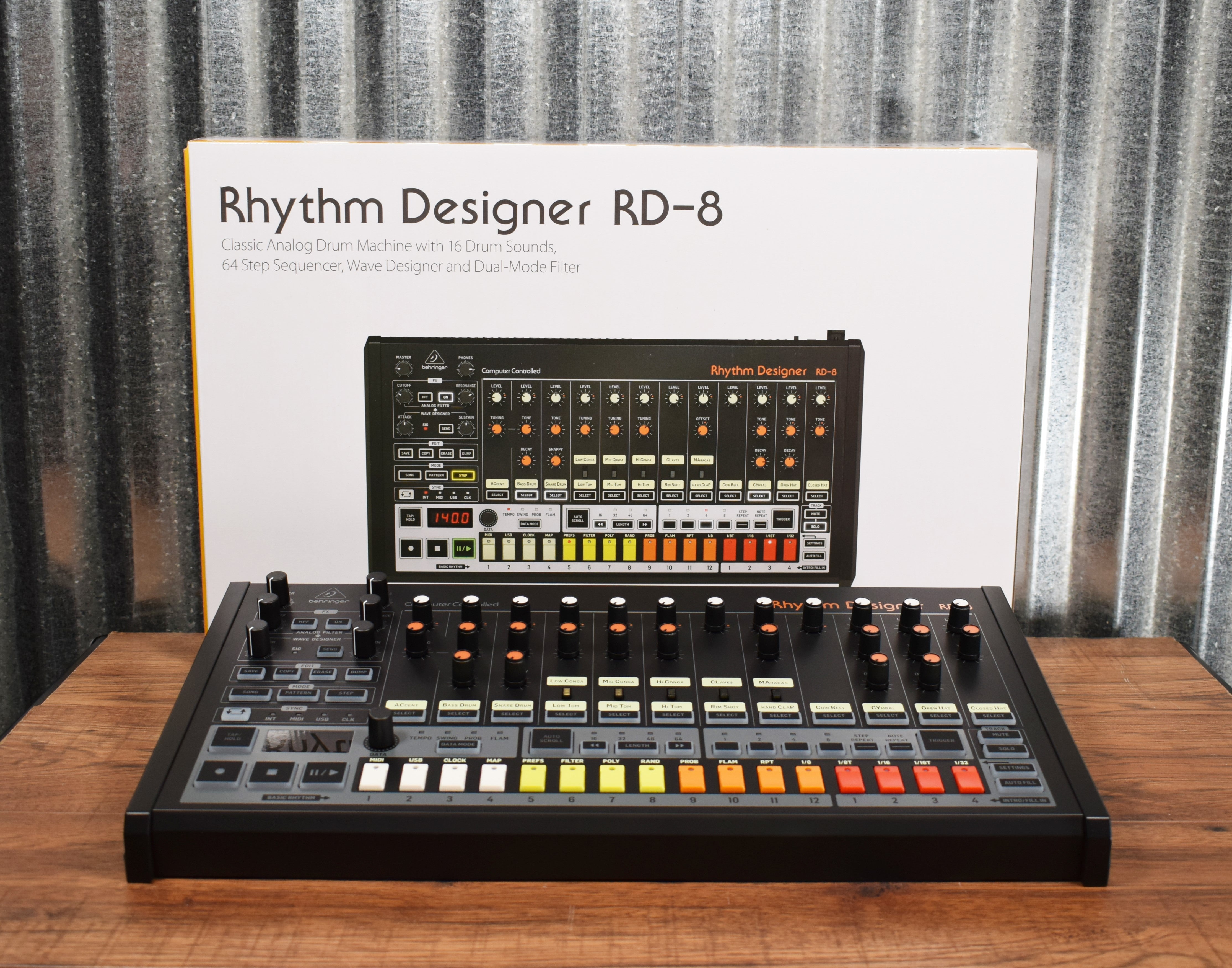 Behringer Rhythm Designer RD-8 Classic Analog Drum Machine Sequencer