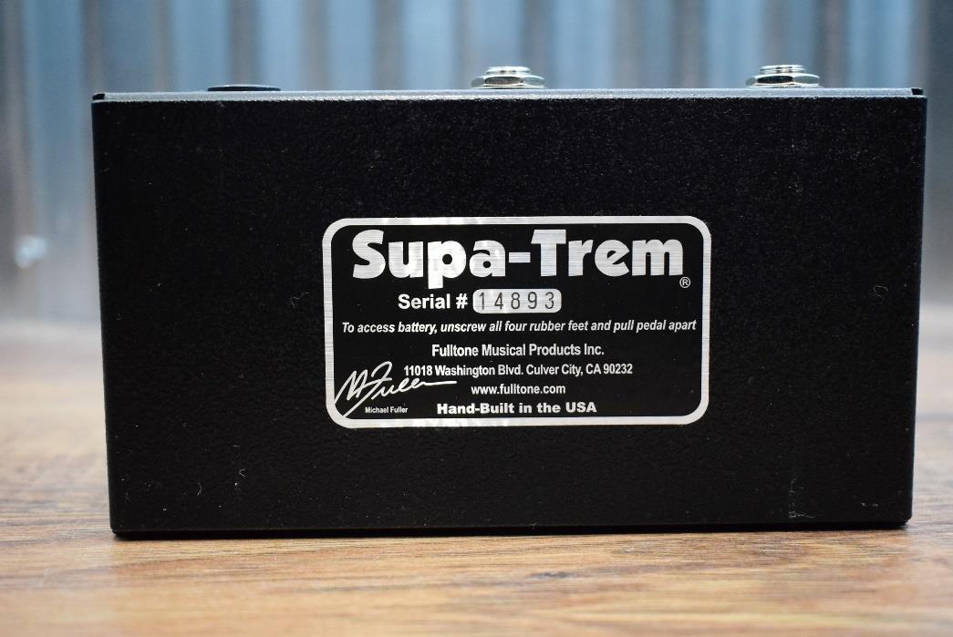 Fulltone USA ST-1 Supa Trem Amp Style Tremolo Guitar Effect Pedal