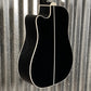 Takamine EF381SC12 Cutaway 12 String Acoustic Electric Guitar Black & Case Japan #0419