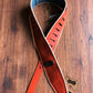 Levy's M26VCP-ORG_TEL 2.75" Adjustable Double Sided Vinyl Guitar & Bass Strap Orange