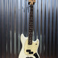 Fender Mustang Bass PJ Olympic White Short Scale 4 String Bass Mexico & Bag #922