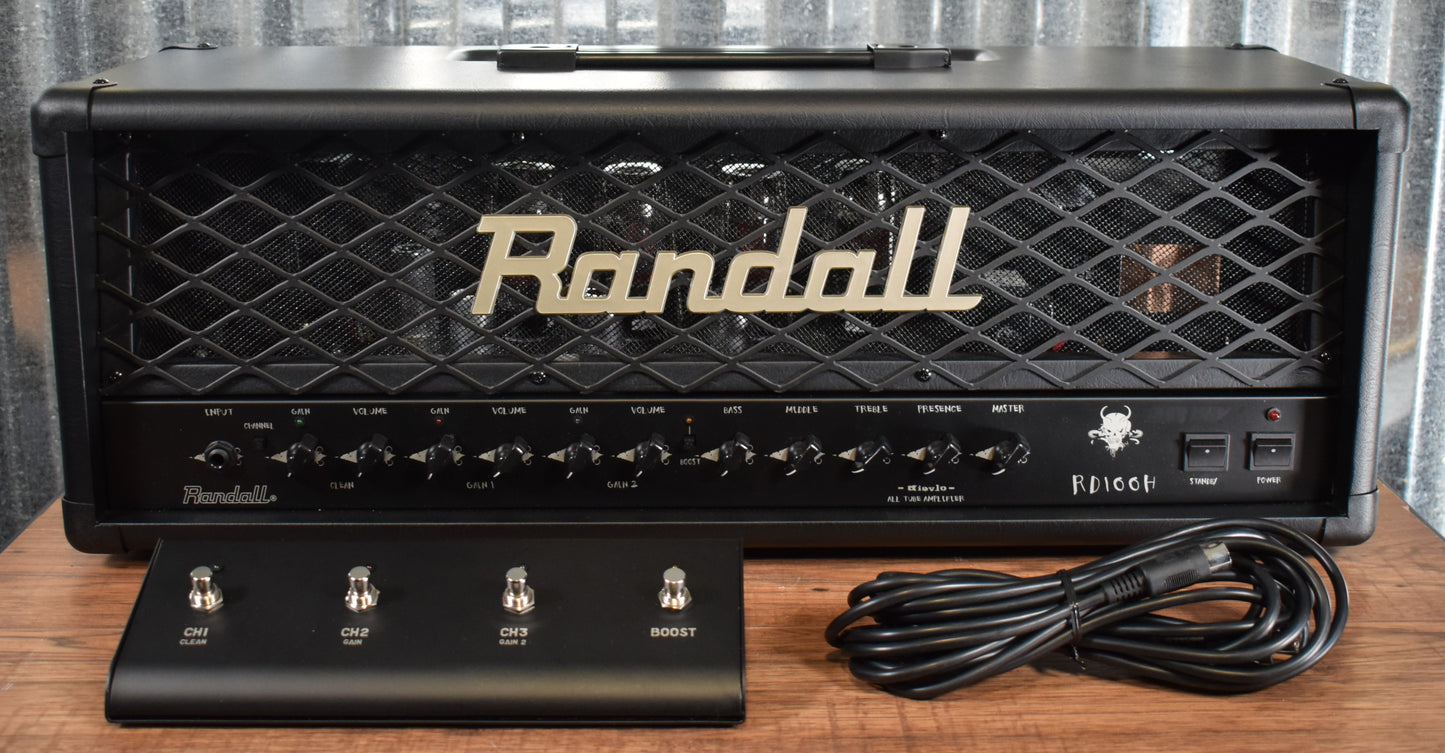 Randall Amplification Diavlo RD100H 3 Channel 100 Watt All Tube Guitar Amp Head