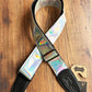 Levy's M7SC-SIL 2" Adjustable Vinyl Guitar & Bass Strap Silver Spectrum Rainbow