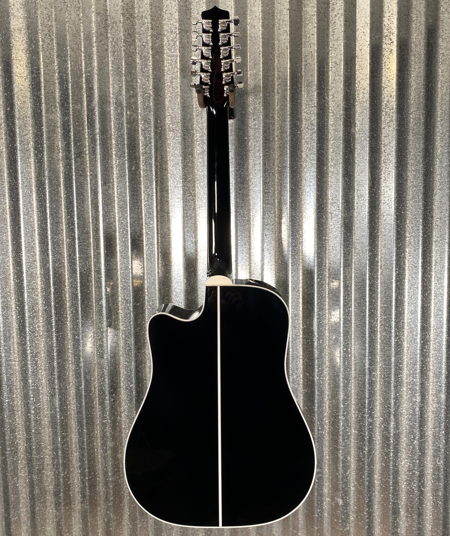 Takamine EF381SC12 Cutaway 12 String Acoustic Electric Guitar Black & Case Japan #0426