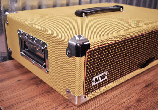 Gator Cases GR-RETRORACK-2TW 2 Space Guitar & Bass Amplifier/Effects Rack Case Tweed