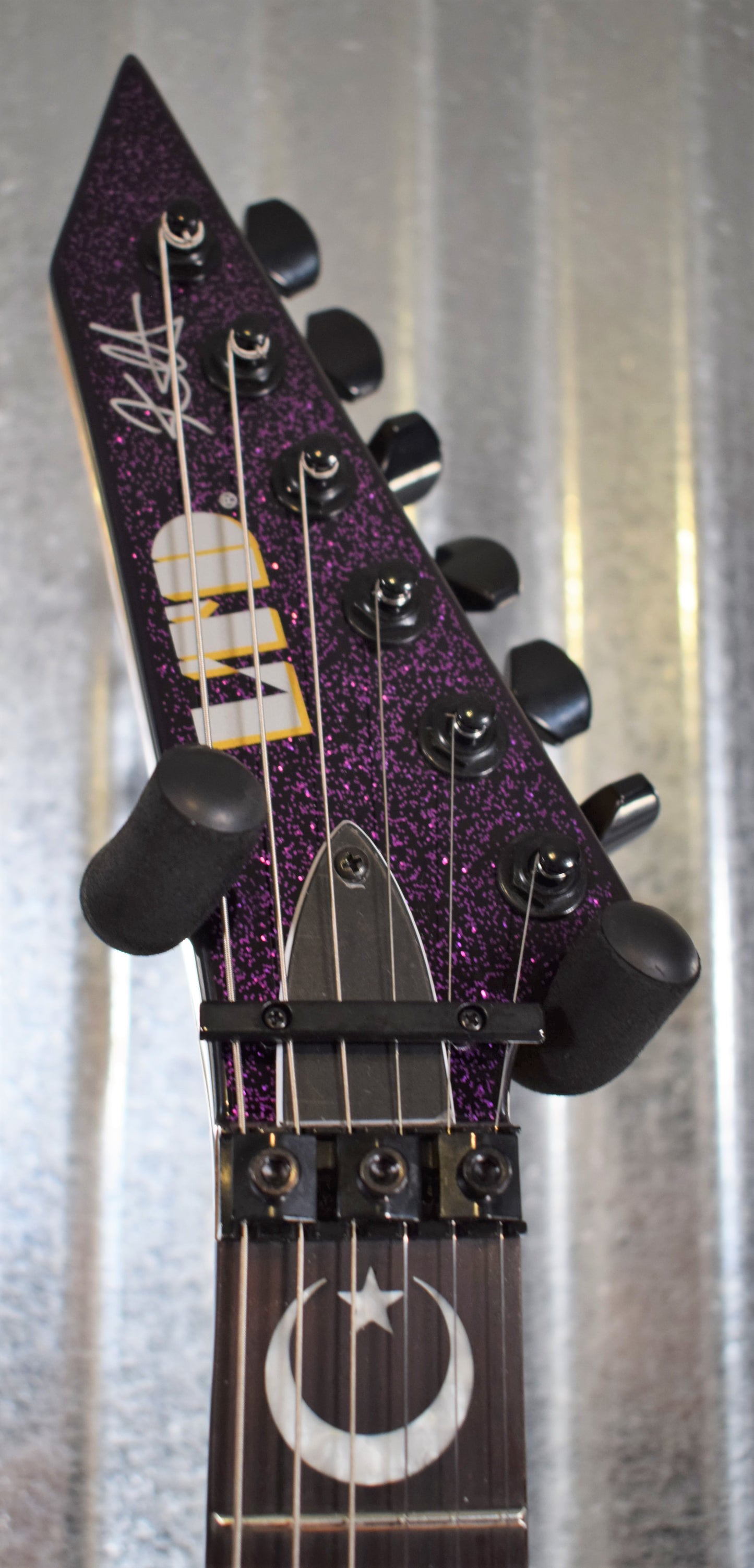 ESP LTD Kirk Hammett Sparkle Ouija Purple EMG Limited Edition Guitar & Case #102