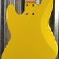 G&L USA JB-5 5 String Jazz Bass Yellow Fever & Case JB5 2020 #9104