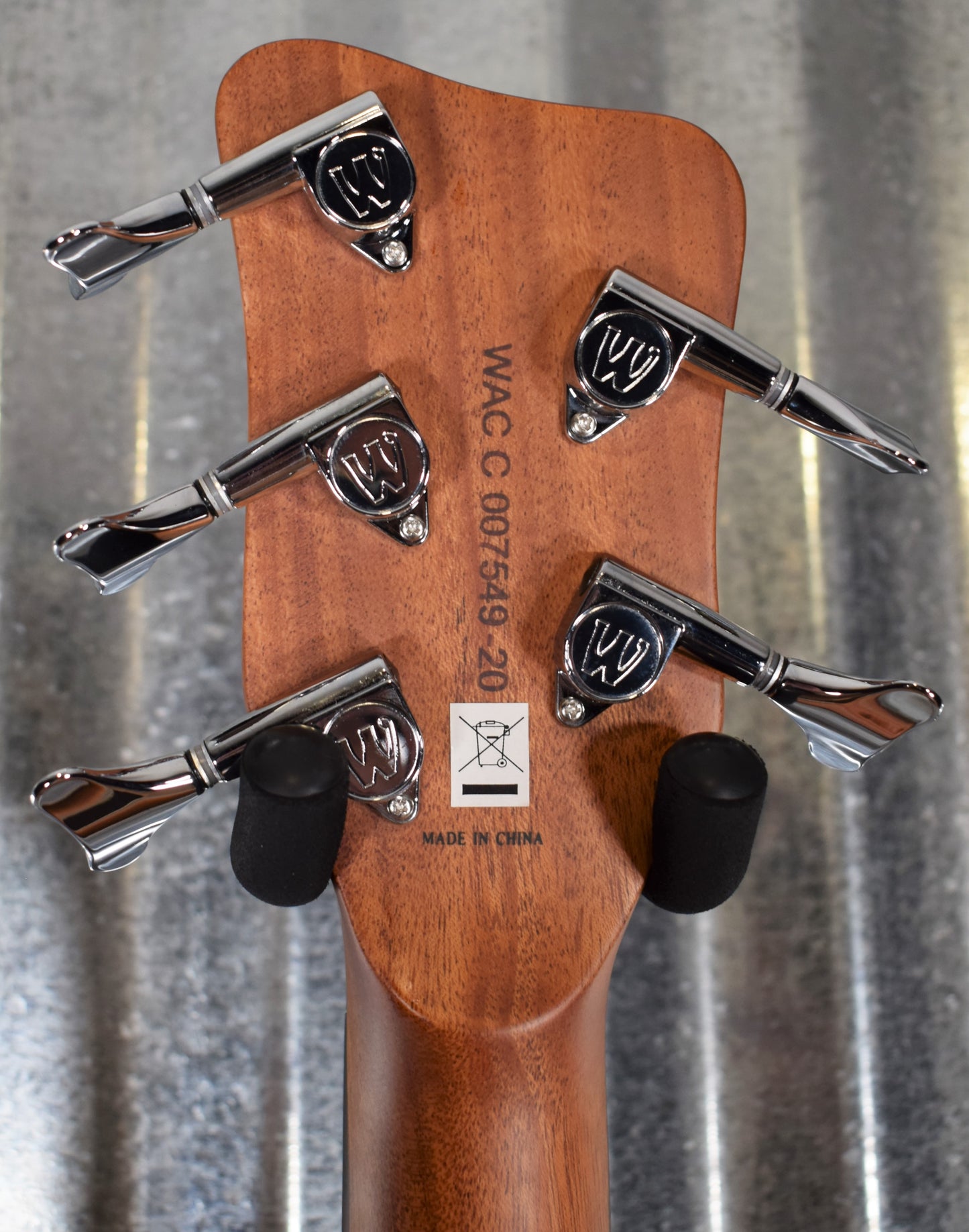 Warwick Rockbass Alien Deluxe Acoustic Electric 5 String Bass Left Hand Natural & Bag #4920